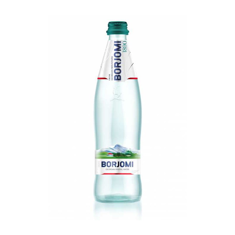 WODA MINERALNA GAZOWANA 500 ml (SZKŁO) - BORJOMI