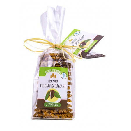 CIASTKA JAGLANE Z CZEKOLADĄ BEZGLUTENOWE BIO 150 g - IRENKI