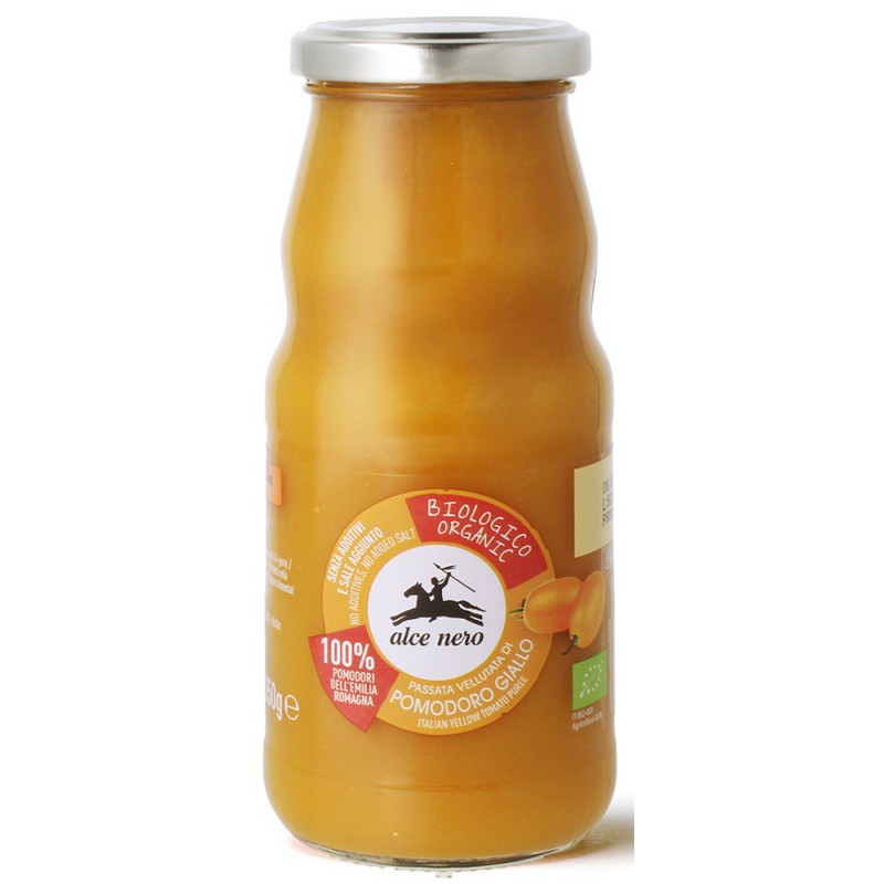 SOS POMIDOROWY PASSATA (Z POMIDORÓW ŻÓŁTYCH) BIO 350 g - ALCE NERO