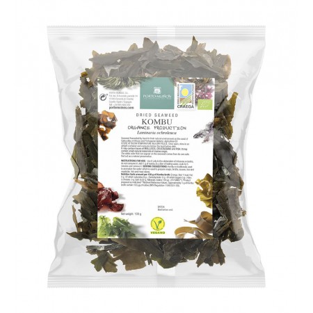 ALGI MORSKIE SUSZONE - KOMBU BIO 100 g (TOREBKA FOLIOWA) - PORTO MUINOS