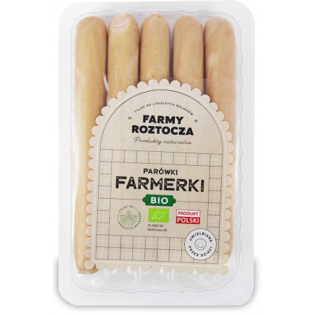 PARÓWKI FARMERKI BIO 250 g - FARMY ROZTOCZA (NA ZAMÓWIENIE)