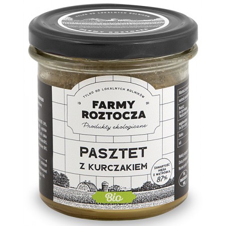PASZTET DROBIOWO - WIEPRZOWY BIO 180 g (SŁOIK) - FARMY ROZTOCZA