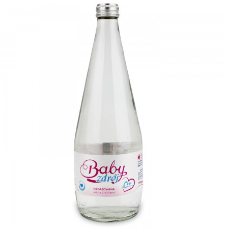 WODA ŹRÓDLANA NIEGAZOWANA 700 ml (SZKŁO) - BABY ZDRÓJ