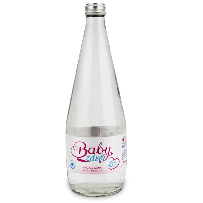 WODA ŹRÓDLANA NIEGAZOWANA 700 ml (SZKŁO) - BABY ZDRÓJ