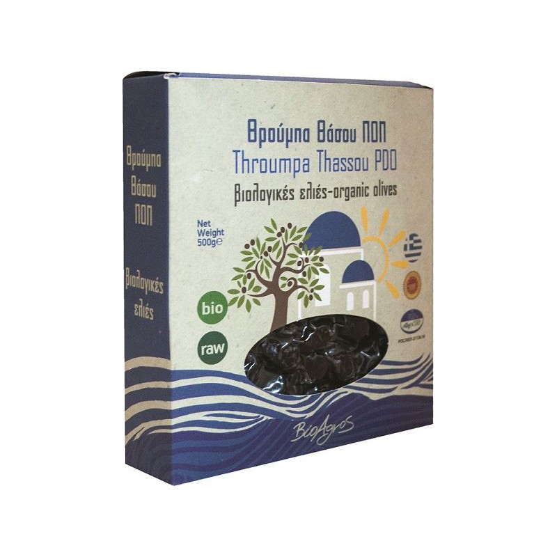 OLIWKI THROUMBA SUSZONE Z PESTKĄ BIO 500 g - BIOAGROS