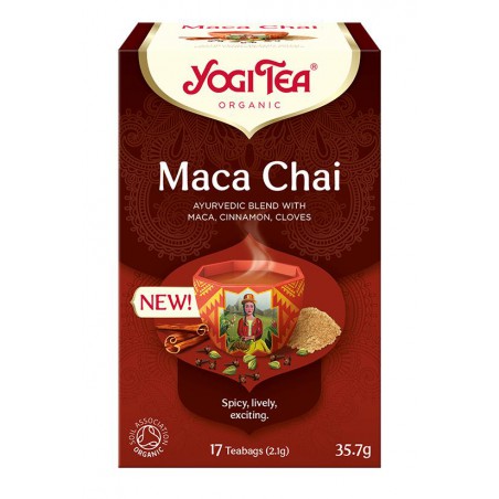 HERBATKA MACA CHAI BIO (17 x 2,1 g) 35,7 g - YOGI TEA