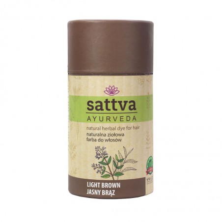 HENNA JASNY BRĄZ ECO 150 g - SATTVA