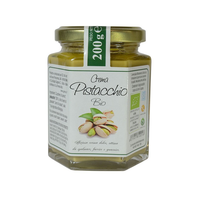 KREM Z PISTACJI SOLONY BEZGLUTENOWY BIO 200 g - ANEMOS