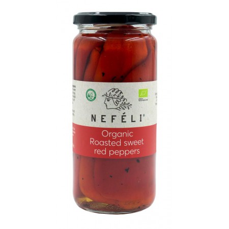 PAPRYKA CZERWONA PIECZONA W ZALEWIE BIO 460 g (350 g) - NEFELI