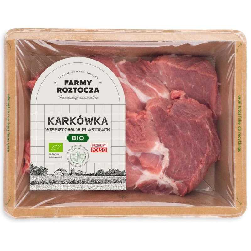 KARKÓWKA SUROWA KROJONA  BIO 300 g - FARMY ROZTOCZA (NA ZAMÓWIENIE)
