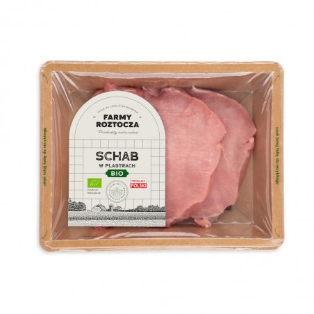 SCHAB SUROWY KROJONY BIO 300 g - FARMY ROZTOCZA (NA ZAMÓWIENIE)