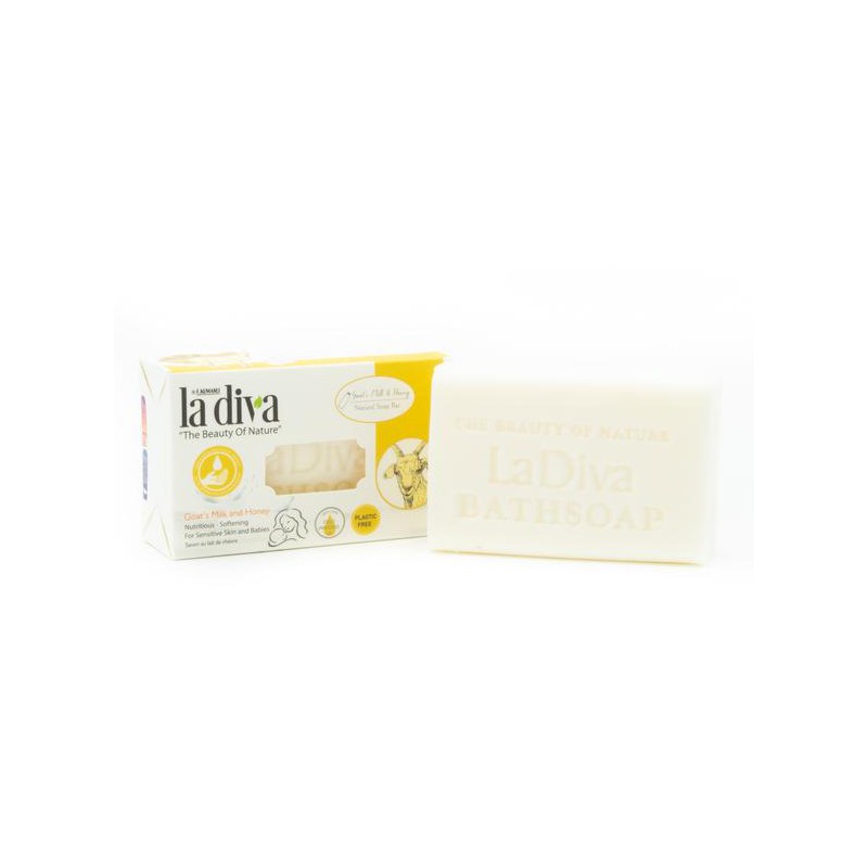MYDŁO W KOSTCE KOZIE MLEKO I MIÓD 100 g - LA DIVA
