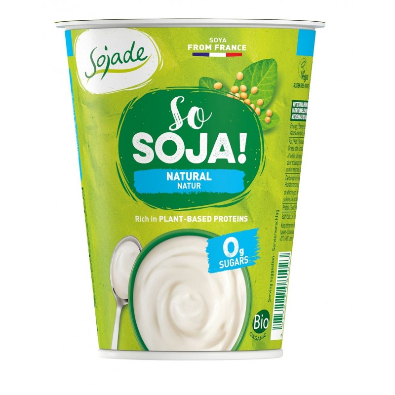 PRODUKT SOJOWY NATURALNY BEZ DODATKU CUKRÓW BEZGLUTENOWY BIO 400 g - SOJADE