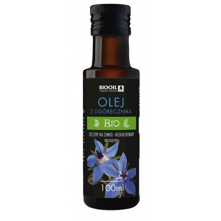OLEJ Z OGÓRECZNIKA TŁOCZONY NA ZIMNO BIO 100 ml - BIOOIL