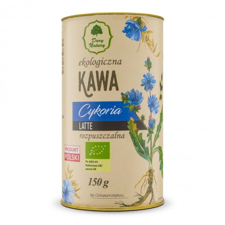 KAWA Z KORZENIEM CYKORII LATTE BIO 150 g - DARY NATURY