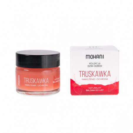 BALSAM DO UST NAWILŻAJĄCO - OCHRONNY TRUSKAWKOWY 15 ml - MOHANI