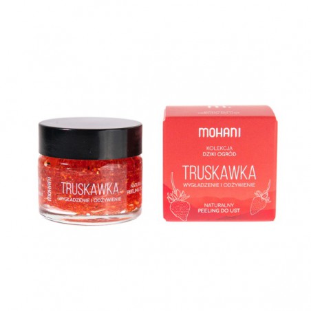 PEELING DO UST WYGŁADZAJĄCO - ODŻYWCZY TRUSKAWKOWY 15 ml - MOHANI