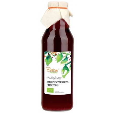 SYROP Z CZERWONEJ PORZECZKI BIO 750 ml - BATOM