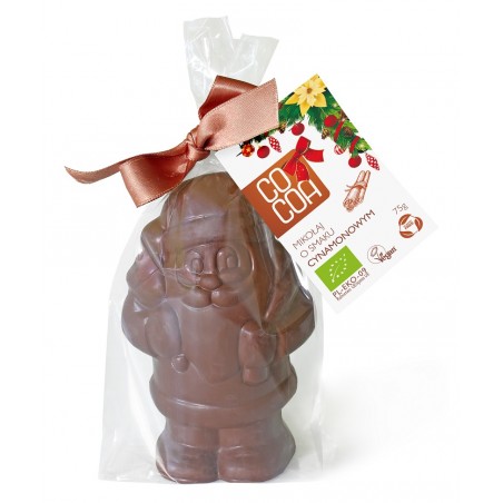 MIKOŁAJ O SMAKU CYNAMONOWYM BIO 75 g - COCOA (PRODUKT SEZONOWY)