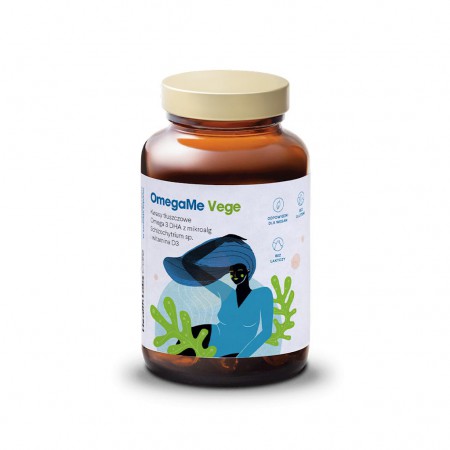 KWASY TŁUSZCZOWE OMEGA-3 Z ALG MORSKICH (OMEGA ME VEGE) 60 KAPSUŁEK - HEALTH LABS CARE