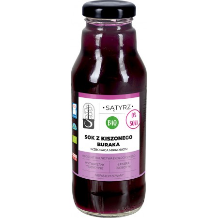 PROBIOTYCZNY SOK Z KISZONEGO BURAKA BEZ SOLI BIO 500 ml - SĄTYRZ