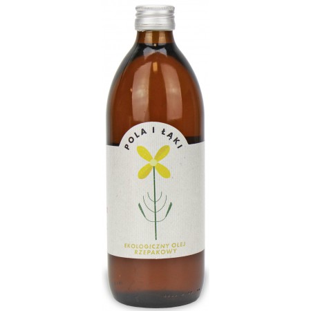 OLEJ RZEPAKOWY TŁOCZONY NA ZIMNO BIO 500 ml - BARWY ZDROWIA