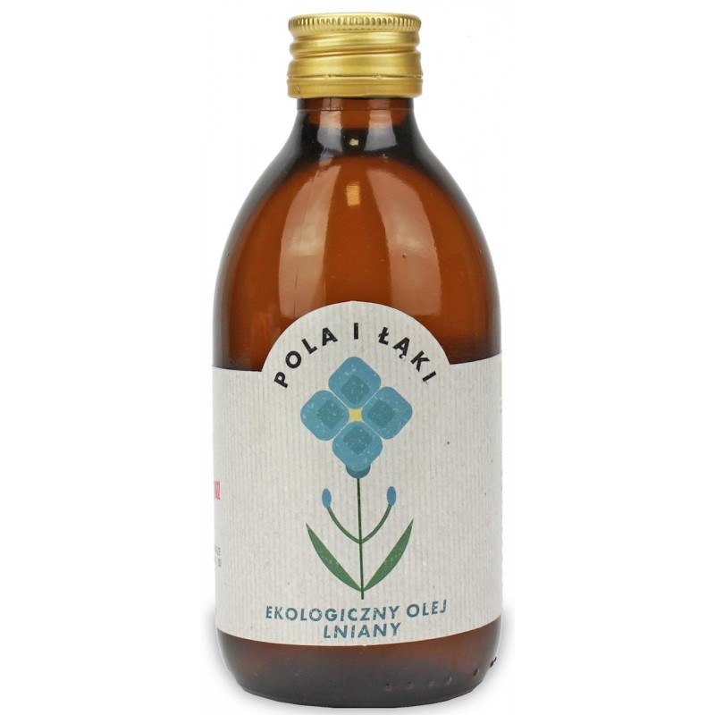 OLEJ LNIANY TŁOCZONY NA ZIMNO BIO 250 ml - BARWY ZDROWIA