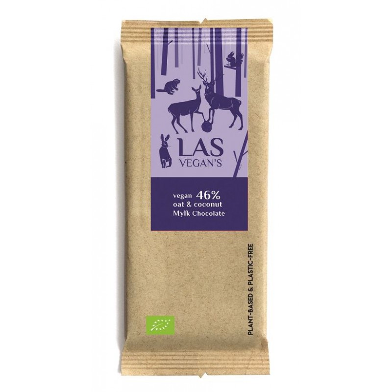 TABLICZKA CZEKOLADOWO - OWSIANO - KOKOSOWA BIO 50 g - LAS VEGAN'S