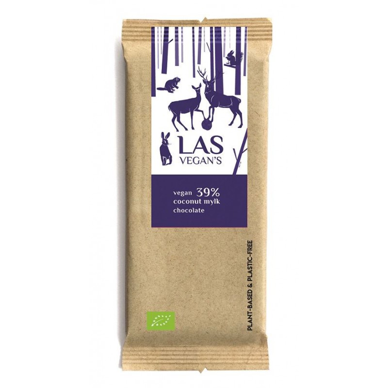 TABLICZKA CZEKOLADOWO - KOKOSOWA BIO 50 g - LAS VEGAN'S