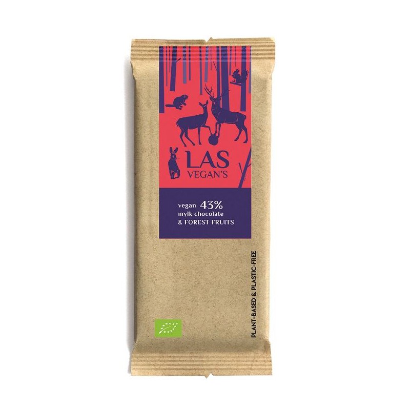 TABLICZKA CZEKOLADOWO - OWOCOWA BIO 50 g - LAS VEGAN'S