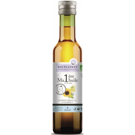 6 - 36 mc OLEJ  MIX DLA NIEMOWLĄT I MAŁYCH DZIECI BIO 250 ml - BIO PLANETE