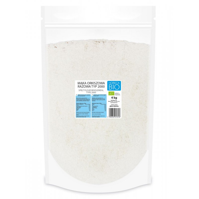 MĄKA ORKISZOWA RAZOWA TYP 2000 BIO 4 kg - HORECA