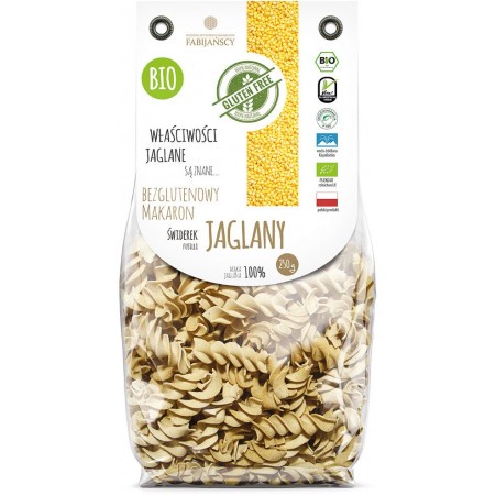 MAKARON (JAGLANY) ŚWIDEREK FUSILLI BEZGLUTENOWY BIO 250 g - FABIJAŃSCY