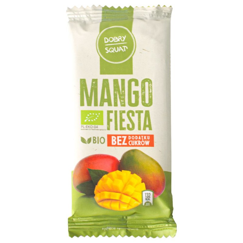 BATON DAKTYLOWY Z MANGO (MANGO FIESTA) BEZ DODATKU CUKRÓW  BIO 30 g - DOBRY SQUAT