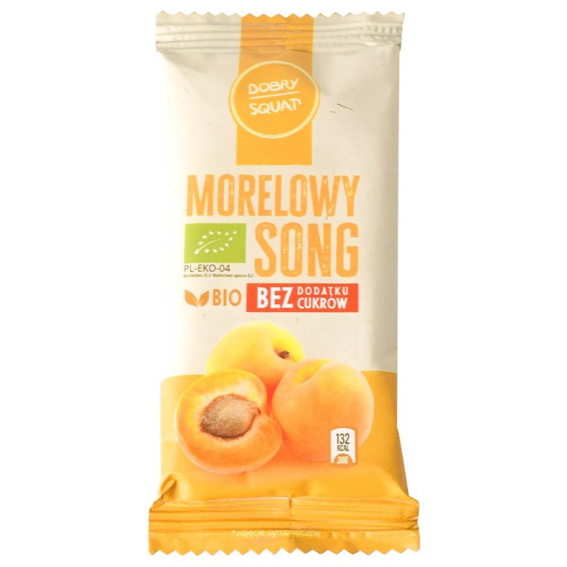 BATON DAKTYLOWY Z MORELAMI (MORELOWY SONG) BEZ DODATKU CUKRÓW BIO 30 g - DOBRY SQUAT