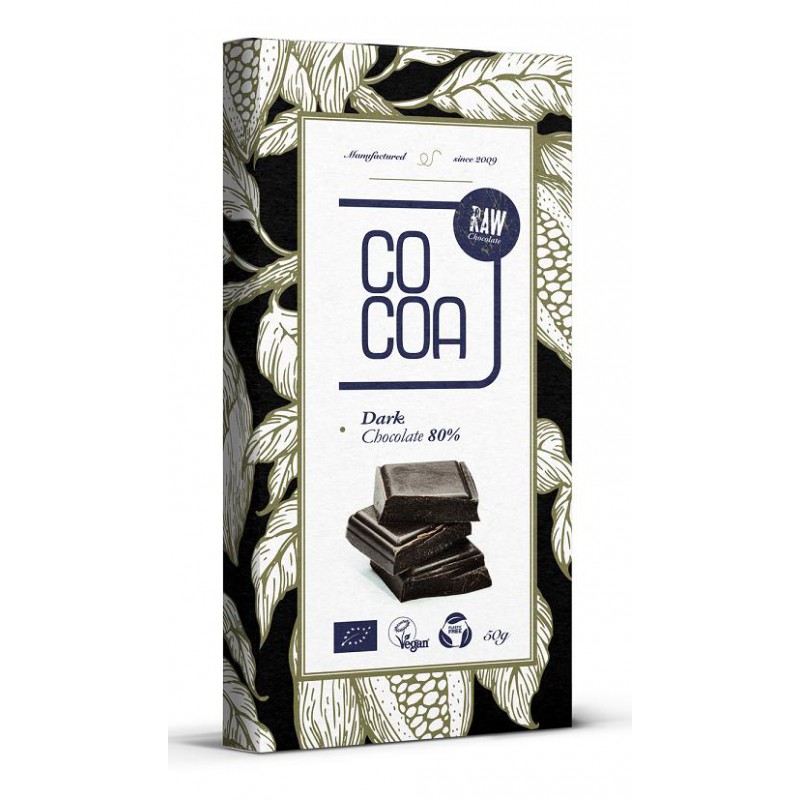 CZEKOLADA CIEMNA 80 % BIO 50 g - COCOA
