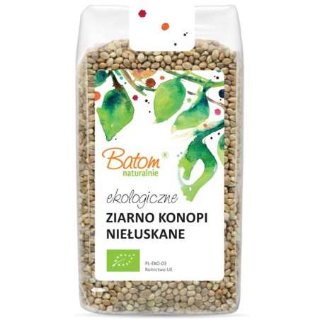 ZIARNO KONOPI NIEŁUSKANE BIO 250 g - BATOM