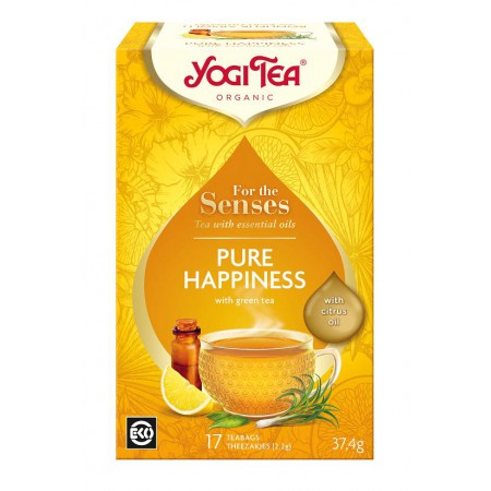 HERBATKA DLA ZMYSŁÓW SZCZĘŚCIE Z ZIELONĄ HERBATĄ I OLEJKAMI ETERYCZNYMI (FOR THE SENSES PURE HAPPINESS) BIO (17 x 2,2 g) 3