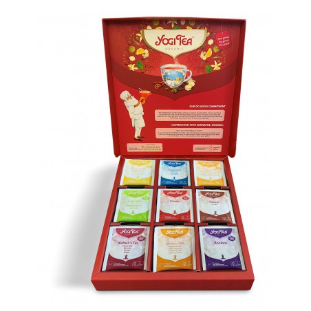 ZESTAW HERBATEK BIO W PUDEŁKU (SELECTION BOX) (9 SMAKÓW x 5 TOREBEK) 86 g - YOGI TEA