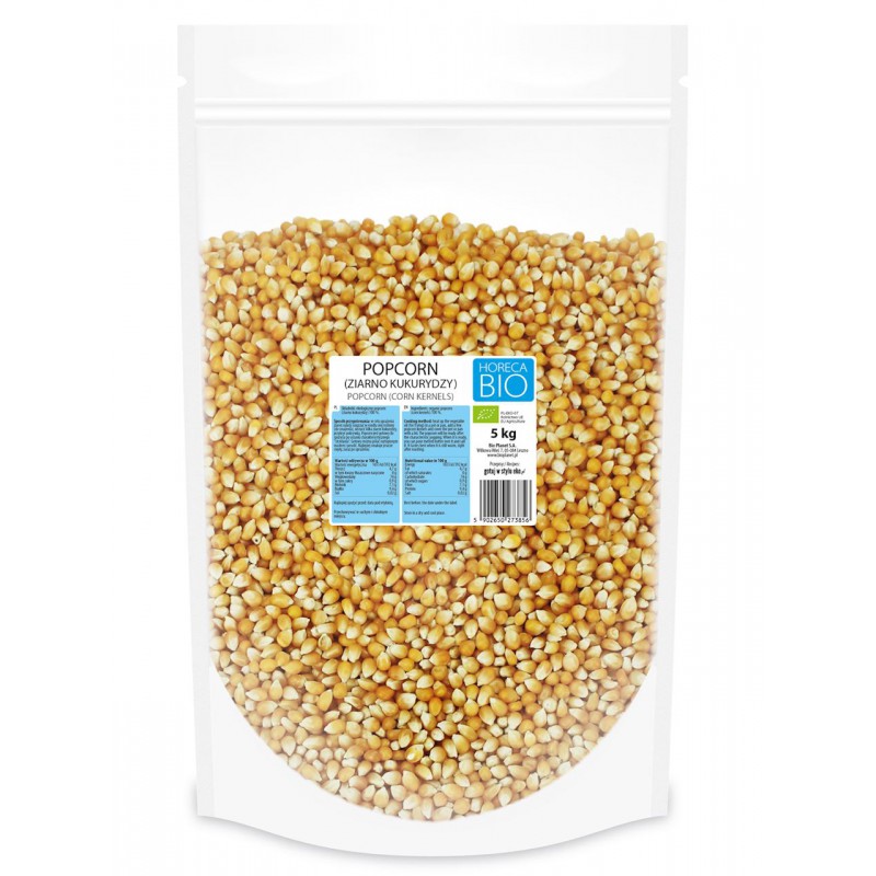 POPCORN (ZIARNO KUKURYDZY) BIO 5 kg - HORECA
