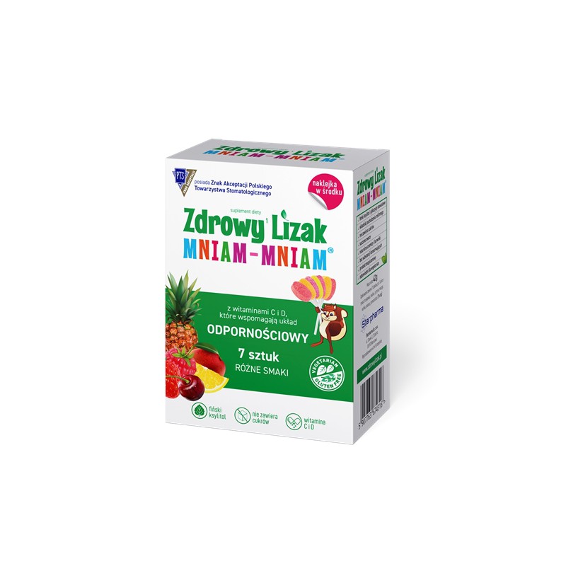LIZAK MIX SMAKÓW Z WITAMINAMI NA ODPORNOŚĆ BEZGLUTENOWY (7 x 6 g) 42 g - STARPHARMA