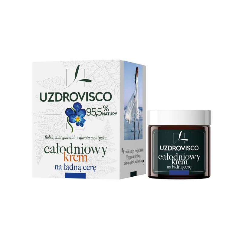 KREM DO TWARZY Z NIEDOSKONAŁOŚCIAMI FIOŁEK NA DZIEŃ I NA NOC 50 ml - UZDROVISCO