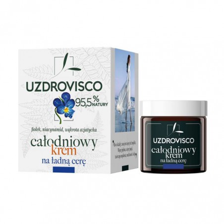 KREM DO TWARZY Z NIEDOSKONAŁOŚCIAMI FIOŁEK NA DZIEŃ I NA NOC 50 ml - UZDROVISCO