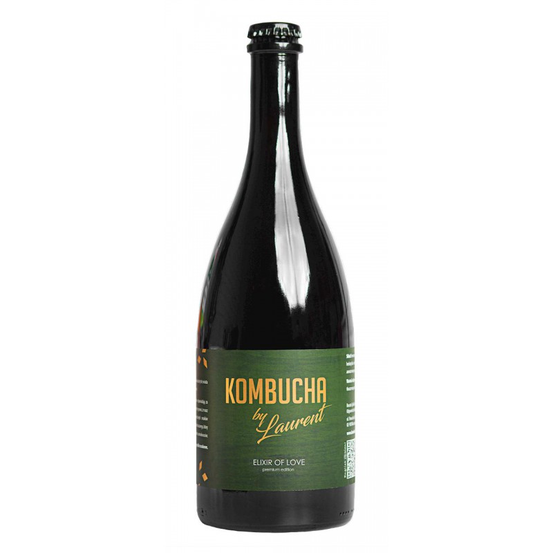 KOMBUCHA SZAMPAŃSKA O SMAKU CZEKOLADOWYM (ELIXIR OF LOVE) BIO 750 ml - KOMBUCHA BY LAURENT (PREMIUM)