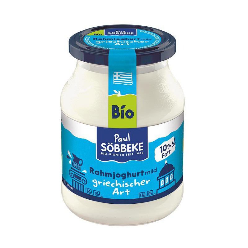 JOGURT NATURALNY TYPU GRECKIEGO KREMOWY BIO 500 g (SŁOIK) - SOBBEKE
