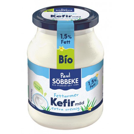 KEFIR KREMOWY (1,5 % TŁUSZCZU) BIO 500 g (SŁOIK) - SOBBEKE