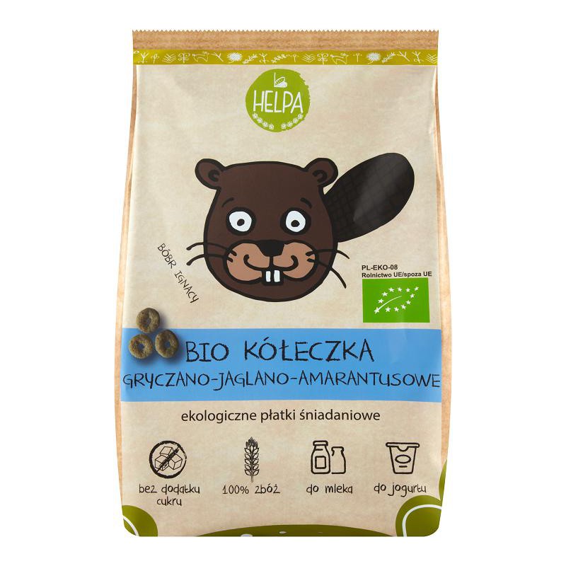 KÓŁECZKA GRYCZANO - JAGLANO - AMARANTUSOWE BIO 160 g - HELPA