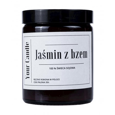 ŚWIECA SOJOWA JAŚMIN Z BZEM 180 ml - YOUR CANDLE