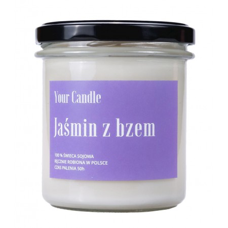 ŚWIECA SOJOWA JAŚMIN Z BZEM 300 ml - YOUR CANDLE