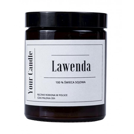 ŚWIECA SOJOWA LAWENDA 180 ml - YOUR CANDLE